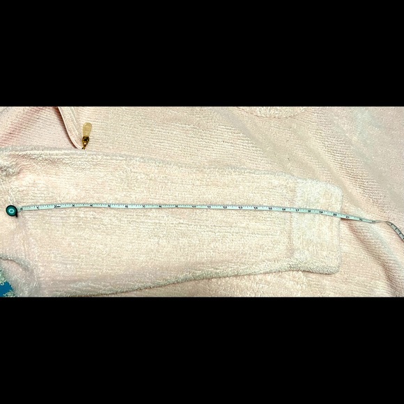 Stan Herman Pink Vintage Size MediumChenille Zippered Robe - Picture 14 of 16
